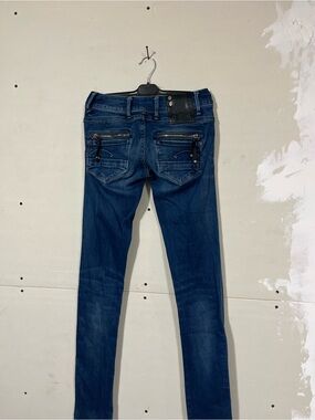 G-Star Dark Blue Skinny Jeans with Zip Back Pockets